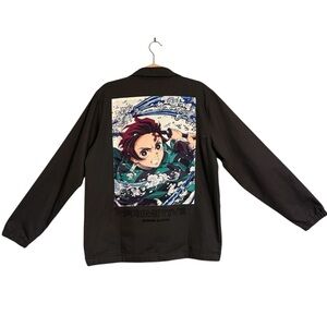 Primitive X Demon Slayer Charcoal Utility Jacket. Tanjiro Jacket. Size Medium.